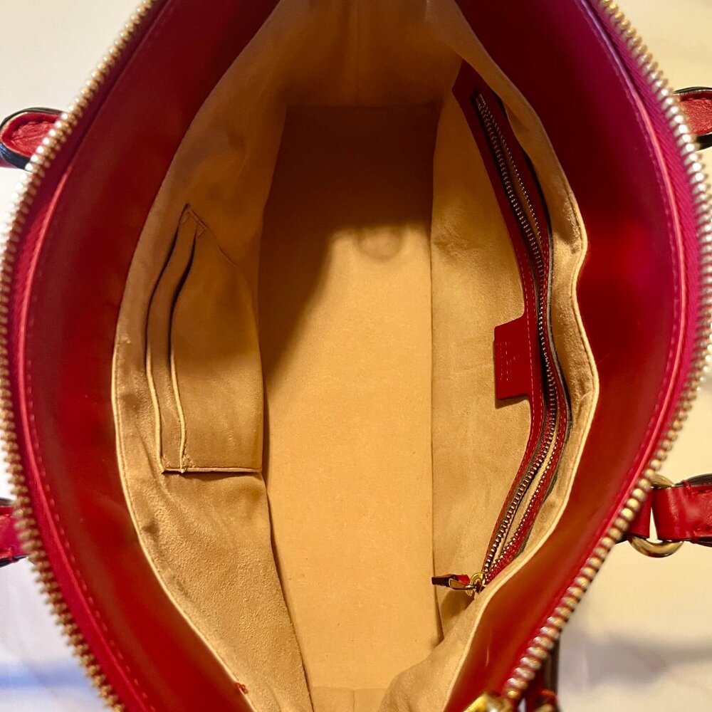 Gucci Red Microguccissima Leather Top Handle - Picture 13 of 15